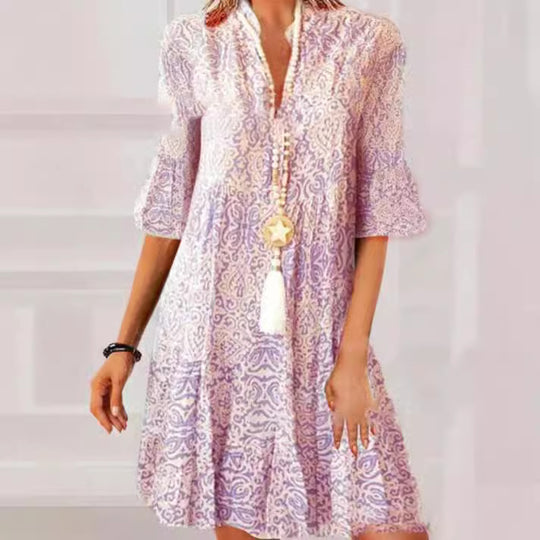 Damen Druckkleid R&B