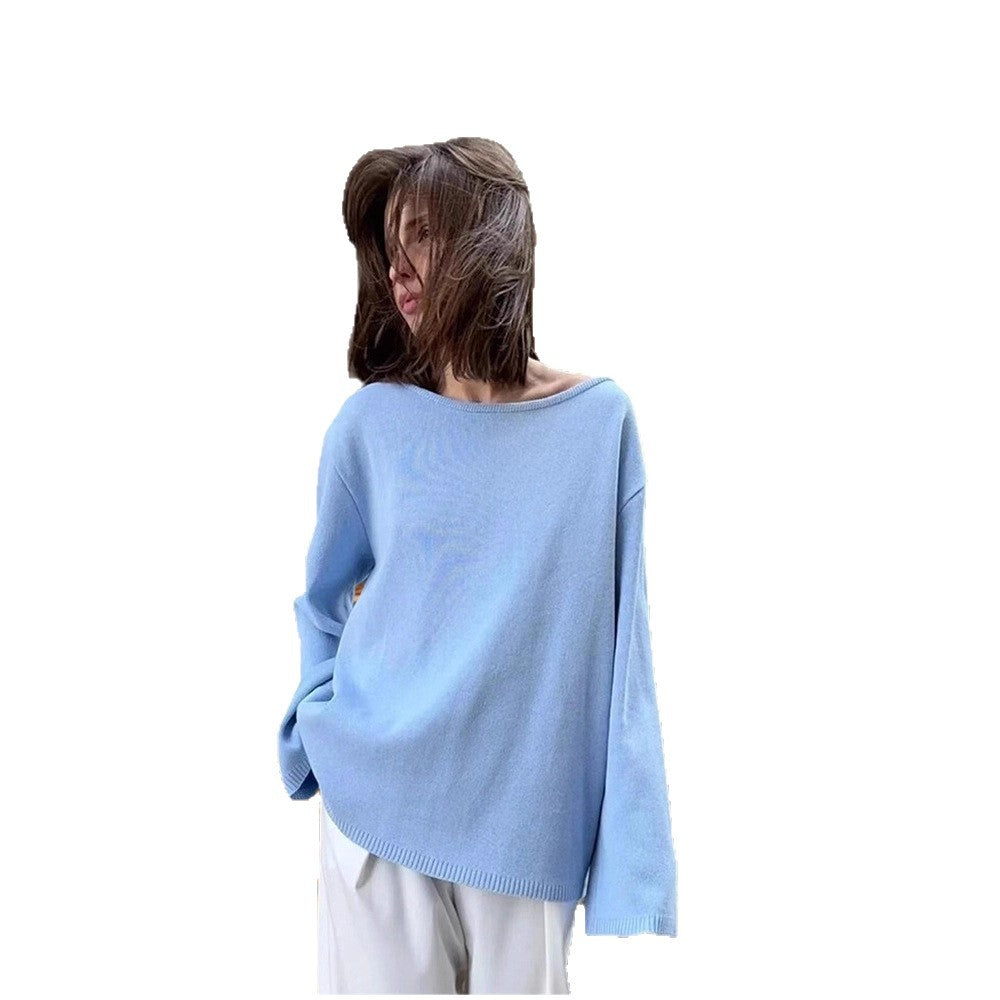 Damen Lässiges Baumwolloberteil mit weitem Schnitt und eleganten Details R&B