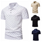 Herren Poloshirt mit modernem Muster und atmungsaktiven Eigenschaften