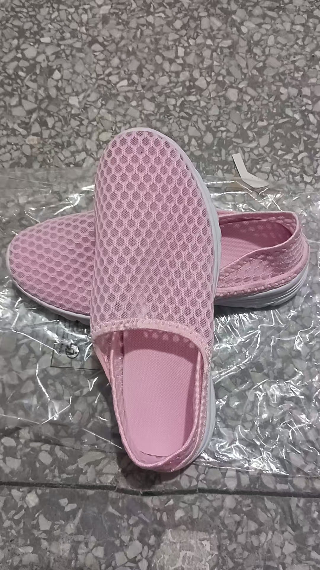 Damen nan luftige Schlupfsneaker mit Honigwaben-Strickoberteil und gedämpfter Komfortsohle R&B