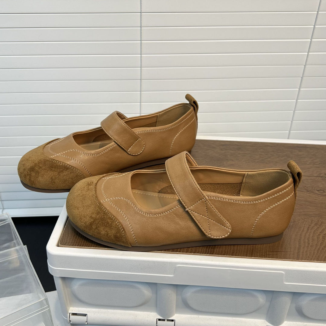 Damen Ballerinas mit verstellbarem Riemen und gepolsterter Innensohle R&B