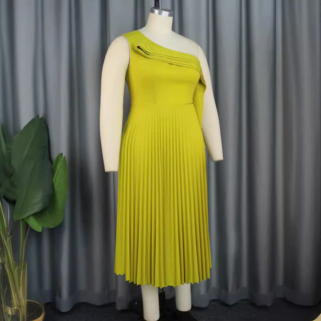 Damen Elegantes Wickelkleid mit asymmetrischem Rüschen-Design R&B