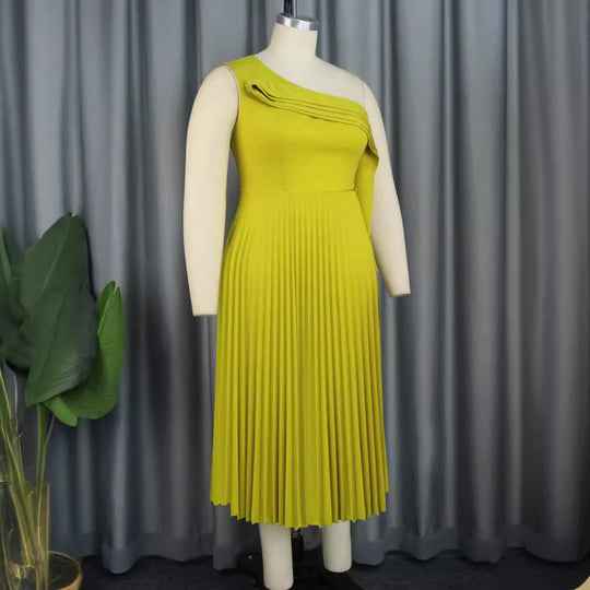 Damen Elegantes Wickelkleid mit asymmetrischem Rüschen-Design R&B