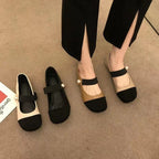 Damen Bequeme Ballerinas mit Elegantem Schnallen-Detail R&B