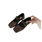 Damen elegante Mary Jane Ballerinas mit modischen Riemchen R&B