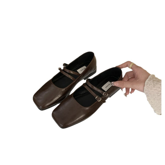 Damen elegante Mary Jane Ballerinas mit modischen Riemchen R&B