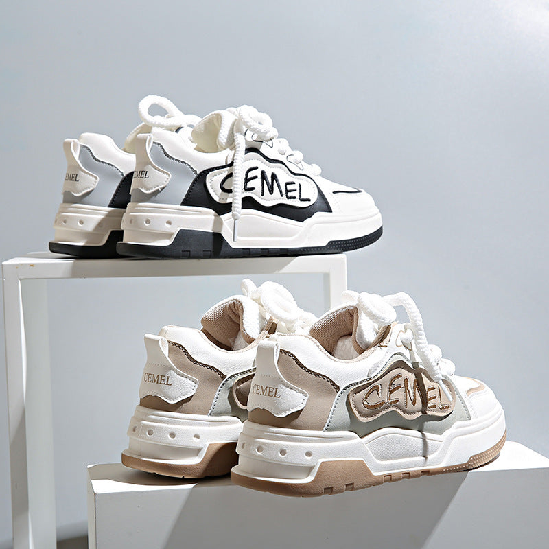 Damen sportliche Sneaker mit modischem Statement-Design und dämpfender Sohle R&B
