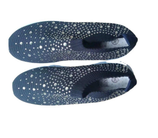 Damen Sneakers mit funkelnden Steinen R&B