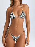 Damen Triangel-Bikini mit zeitlosem ZR&Bramuster R&B