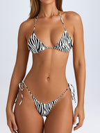 Damen Triangel-Bikini mit zeitlosem ZR&Bramuster R&B