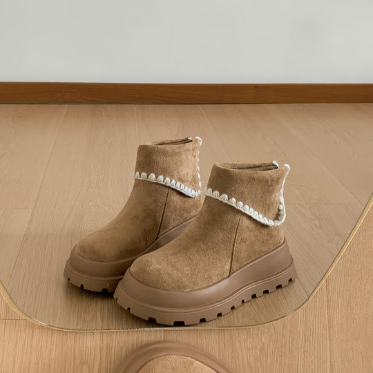 Damen Trendige Chelsea Boots mit modischer Plateau-Sohle R&B