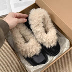 Damen Flauschige Hausschuhe mit kuscheligem Innenfutter R&B