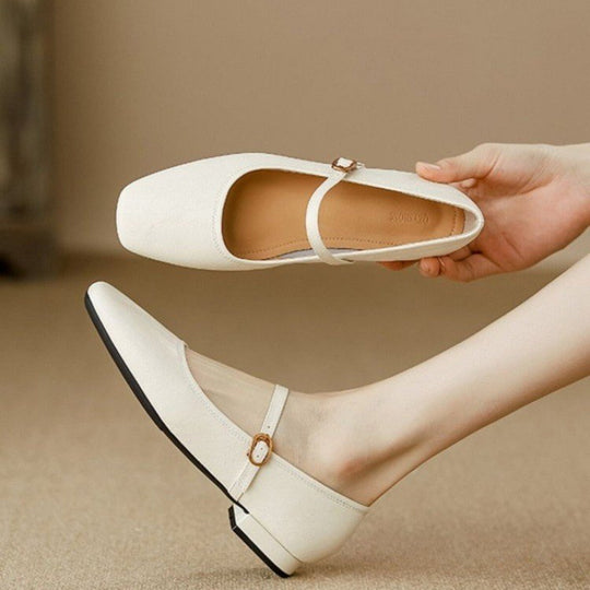Damen Ballerinas mit modischem Riemchen R&B