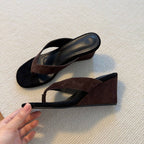 Damen Wedgesandalen mit komfortablem Fußbett und modischem Design R&B