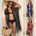 Damen Fransen Kimono R&B