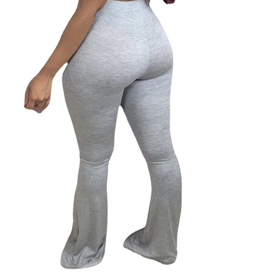 Damen Hochbundige Bootcut-Leggings aus weichem Jersey R&B