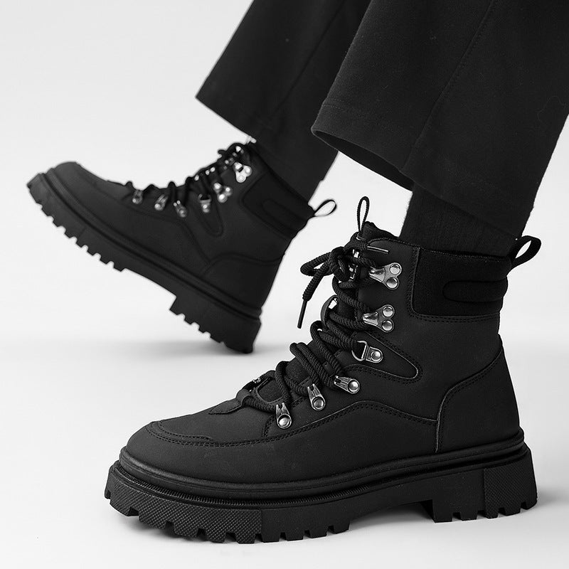 Damen robuste Winterstiefel mit rutschfester Profilsohle und atmungsaktivem Obermaterial