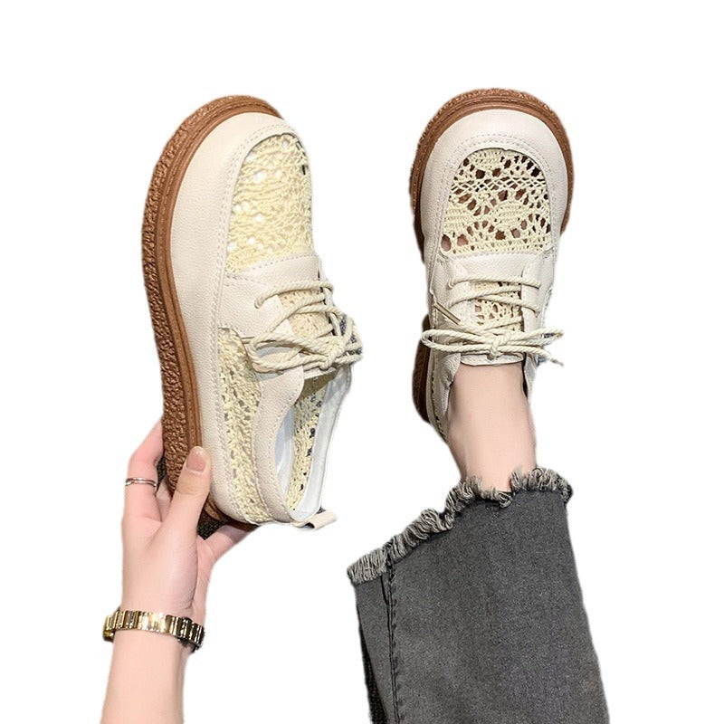 Damen Komfortable Freizeit Sneakers mit atmungsaktiver Oberflächenstruktur
