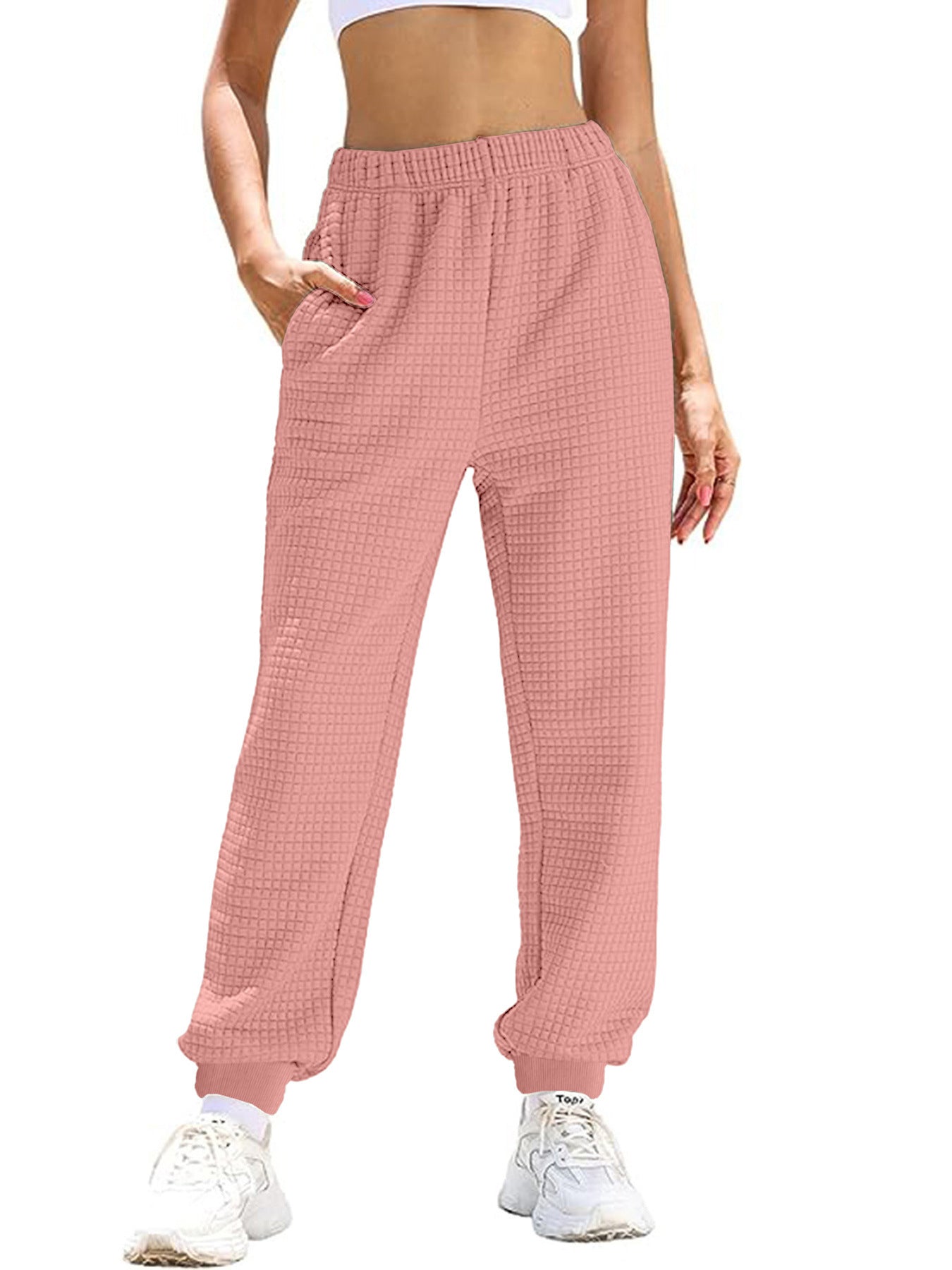 Damen Freizeit-Hose mit elastischem Bund und praktischen Taschen R&B
