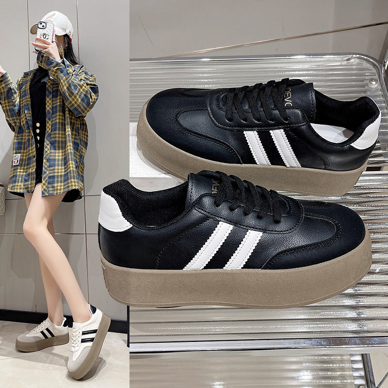 Damen Plattform Sneakers mit modischem Obermaterial und verstärkter Dämpfung R&B