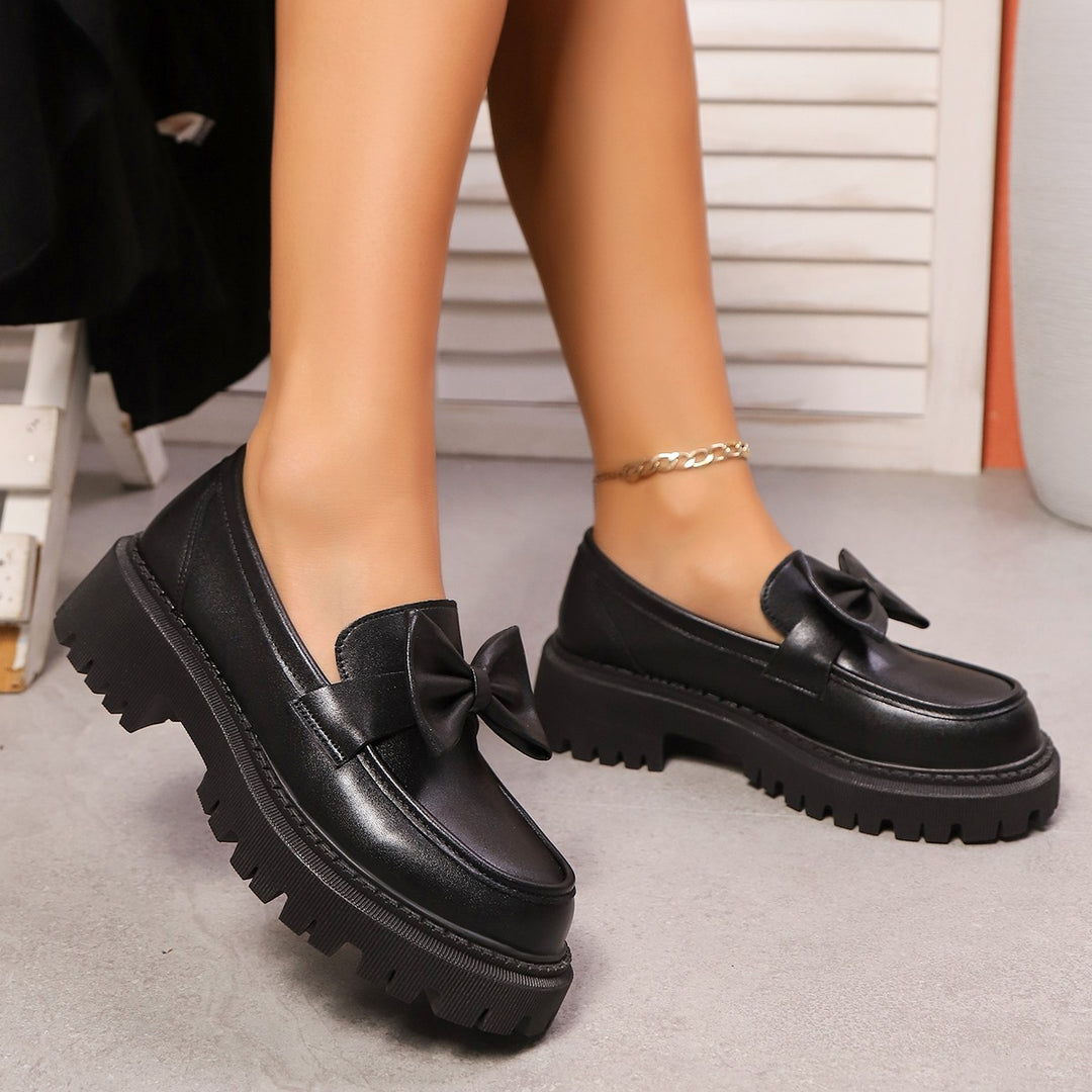 Damen moderne Slipper mit dekorativer Schleifenverzierung R&B