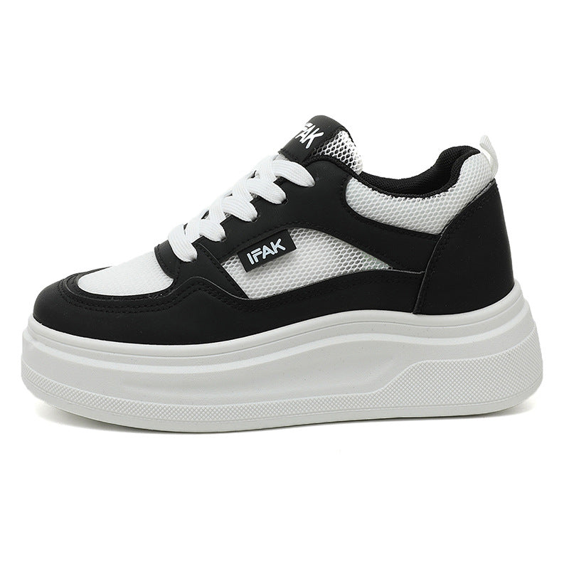 Damen Plateau Sneakers mit atmungsaktiver Mesh-Oberfläche und dämpfender Laufsohle R&B