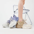 Damen Chunky Sport-Sneaker mit atmungsaktivem Obermaterial und elastischem Schnürsystem R&B