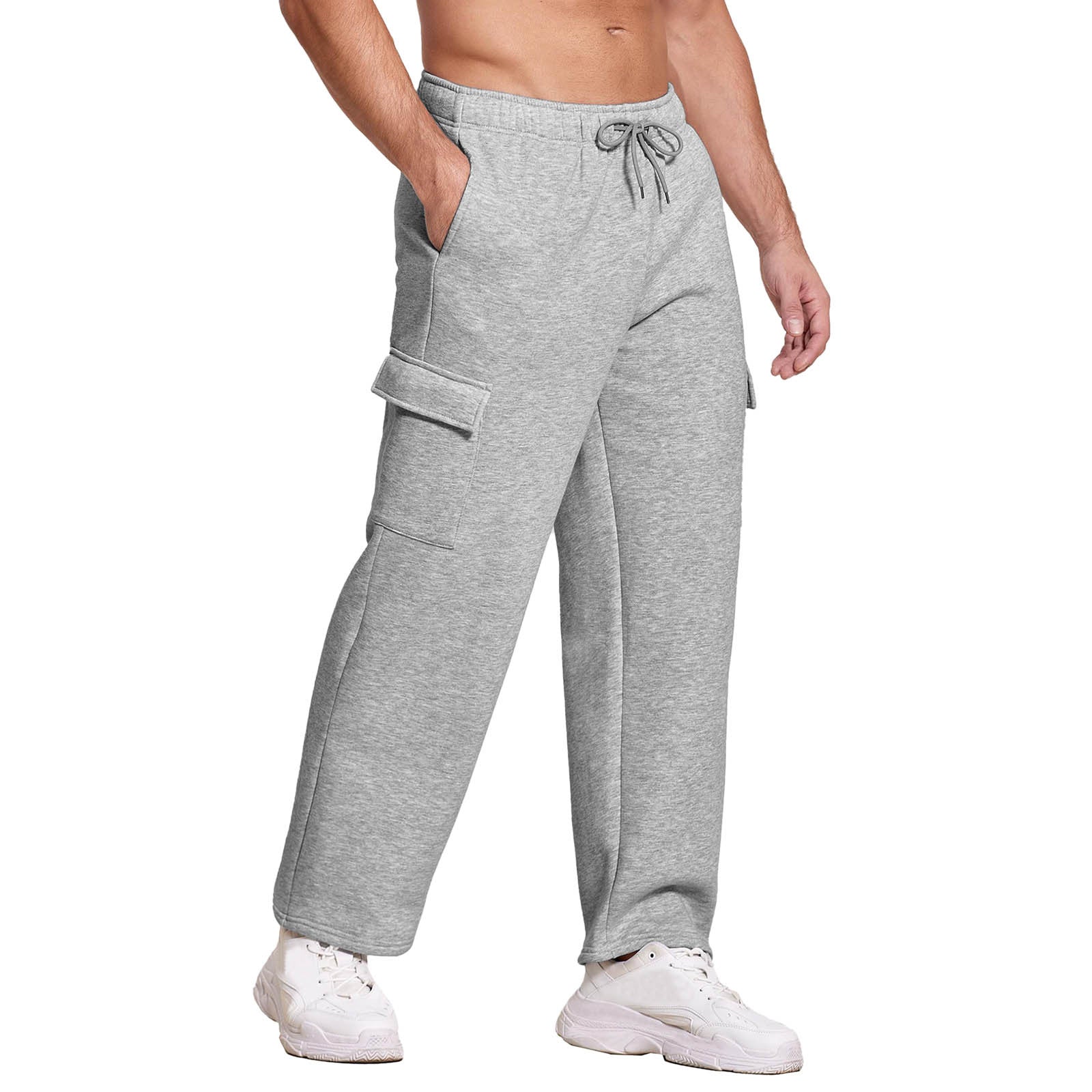 Damen nan weiche Cargo-Jogginghose mit Kordelzug und Seitentaschen R&B