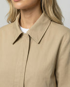 Damen kurze Blousonjacke und extraweite Palazzohose aus Baumwolltwill R&B