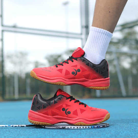 Damen Hochleistungs-Tennis-Schuhe mit dämpfendem Fußbett und atmungsaktiver Obermaterialstruktur R&B