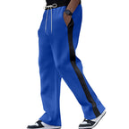 Herren nan weite Jogginghose mit kontrastseitstreifen, elastischem Bund und Kordelzug R&B