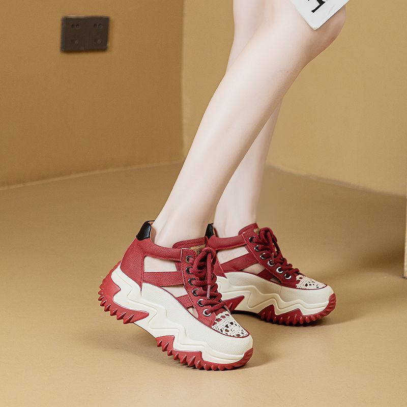 Damen Sportliche High-Top Sneakers mit rutschfester Profilsohle und atmungsaktivem Obermaterial R&B