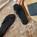 Damen Komfortable Zehentrenner-Sandalen mit elegantem Riemendesign und rutschfester Sohle