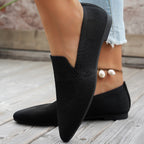 Damen Ballerinas mit kreativem Hahnentrittmuster und flexiblem Fußbett R&B