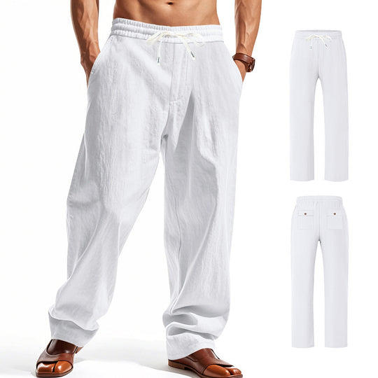 Herren Bequeme Strandhose mit elastischem Bund und praktischen Taschen R&B
