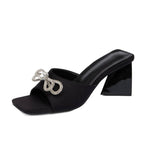 Damen Modische Sandalen mit zierlichem Schleifendetail R&B