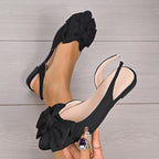 Damen Slingback-Sandalen mit dekorativem Schleifendetail und komfortabler Fußbettung R&B