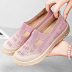 Damen Komfortable Slip-On Freizeitschuhe mit luftdurchlässigem Obermaterial R&B