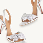 Femme Strappy High-Heeled Sandalen mit dekorativen Knotendetails R&B