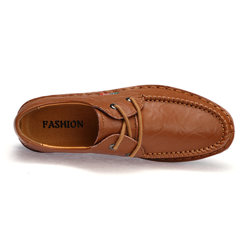 Herren Elegante und bequeme Lederhalbschuhe R&B