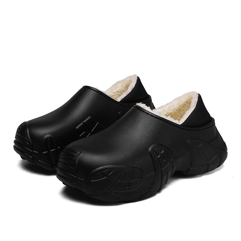 Damen Gemütliche Clogs mit flauschigem Innenfutter und rutschfester Sohle R&B