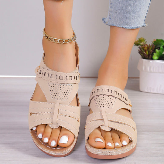 Damen Komfortable und luftige Pantolette mit modischem Schnitt R&B