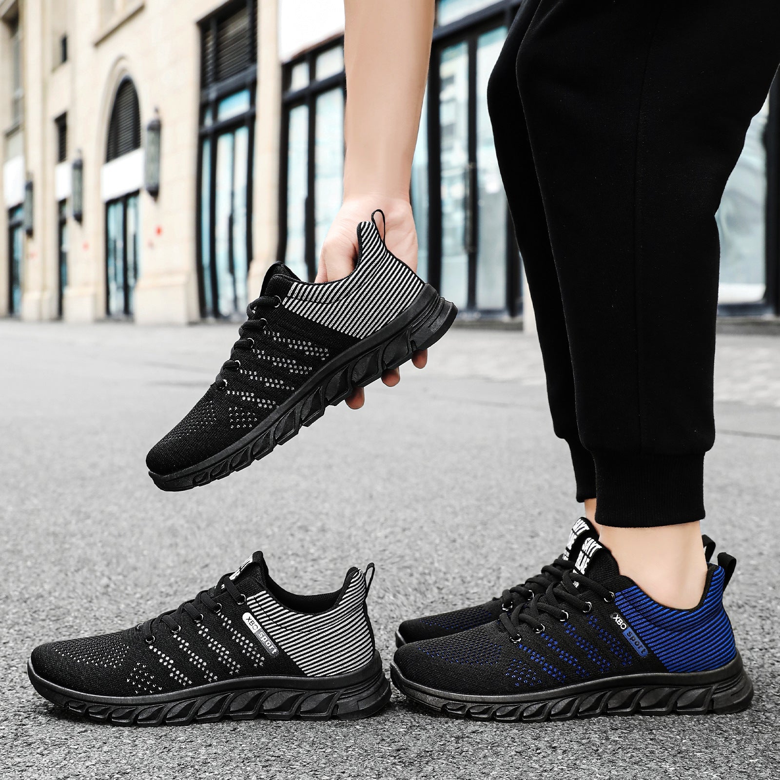 Damen Sportliche und atmungsaktive Laufschuhe mit flexibler Sohle R&B