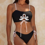 Damen Bikini-Set mit modischem Cut-Out und verspielten BindR&Bändern R&B