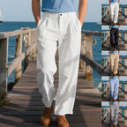 Herren elegante Freizeit-Hose mit weichem Stoff und weitem Schnitt R&B