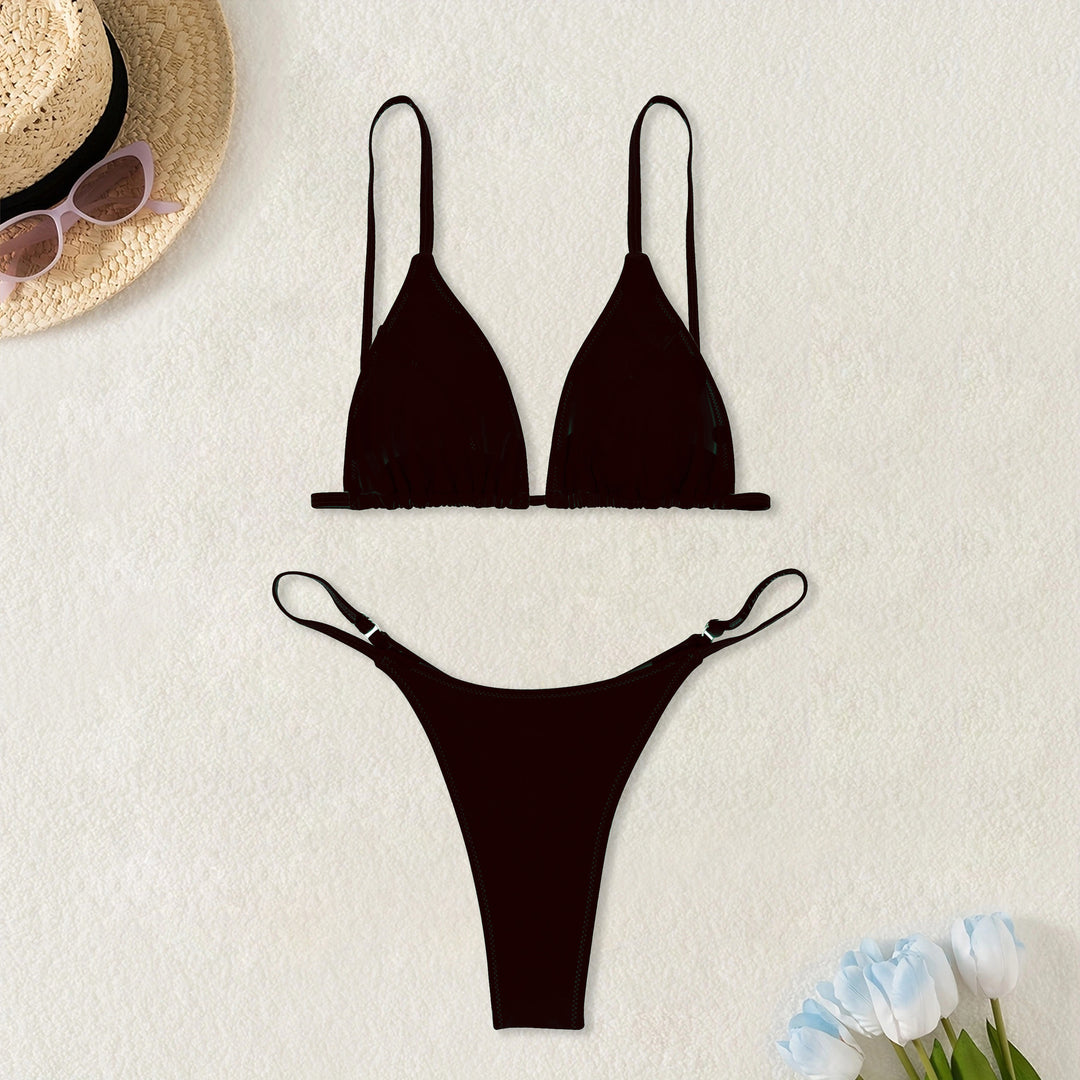 Damen Triangel-Bikini mit verstellbaren Trägern R&B