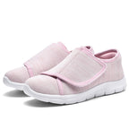 Damen Komfortable Slip-On Sneakers mit verstellbarem Klettverschluss R&B