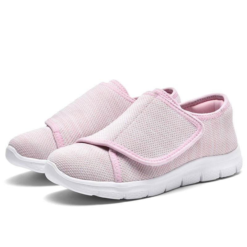 Damen Komfortable Slip-On Sneakers mit verstellbarem Klettverschluss R&B