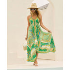 Damen Maxikleid mit verspieltem Muster R&B
