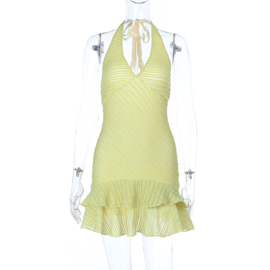 Damen Verspieltes Strandkleid mit rüschenbesetztem Saum R&B